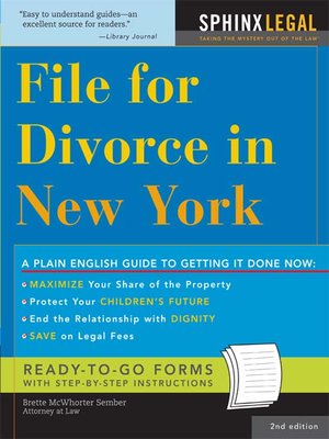 cover image of File for Divorce in New York